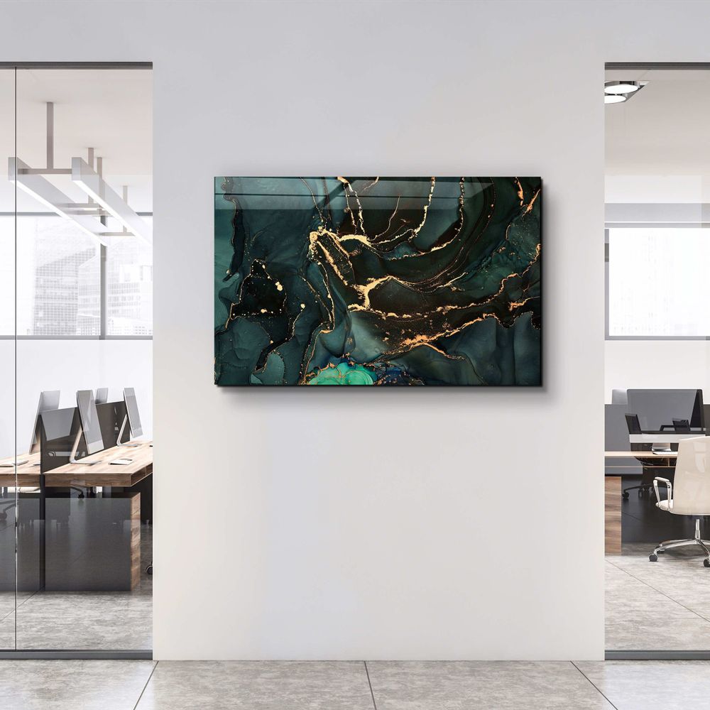 Other wall decoration - Marble Collection H9Glass Wall Art 110CMx70CM - ARTDESIGNA