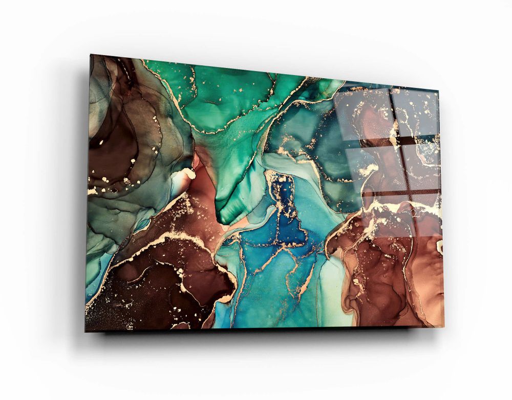 Autres décorations murales - Collection Marbre H10Décor mural en verre 110CMx70CM - ARTDESIGNA