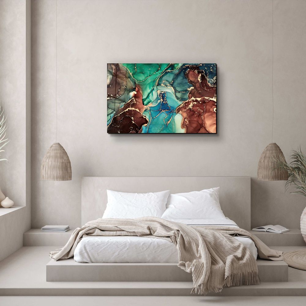 Autres décorations murales - Collection Marbre H10Décor mural en verre 110CMx70CM - ARTDESIGNA