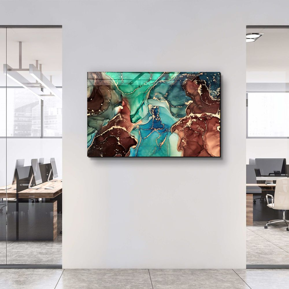 Autres décorations murales - Collection Marbre H10Décor mural en verre 110CMx70CM - ARTDESIGNA