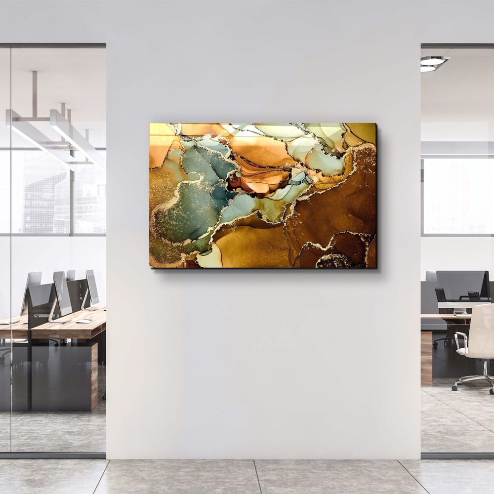 Autres décorations murales - Collection Marbre H13Décor mural en verre 110CMx70CM - ARTDESIGNA