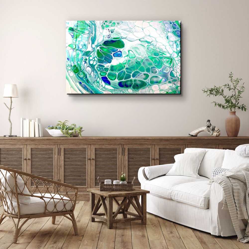 Autres décorations murales - Collection Marbre H17 - ElixirGlass Décoration murale 110CMx70CM - ARTDESIGNA