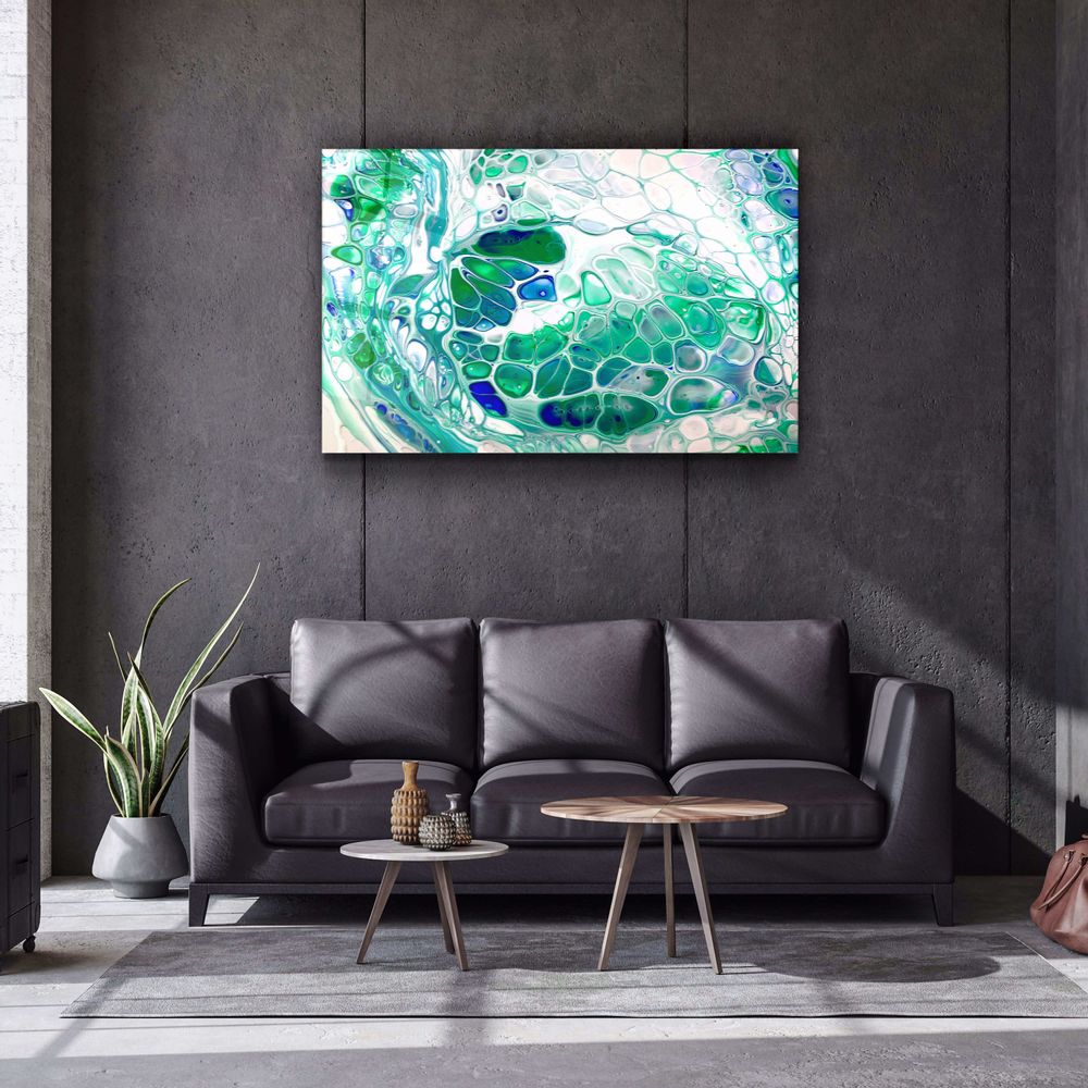 Autres décorations murales - Collection Marbre H17 - ElixirGlass Décoration murale 110CMx70CM - ARTDESIGNA