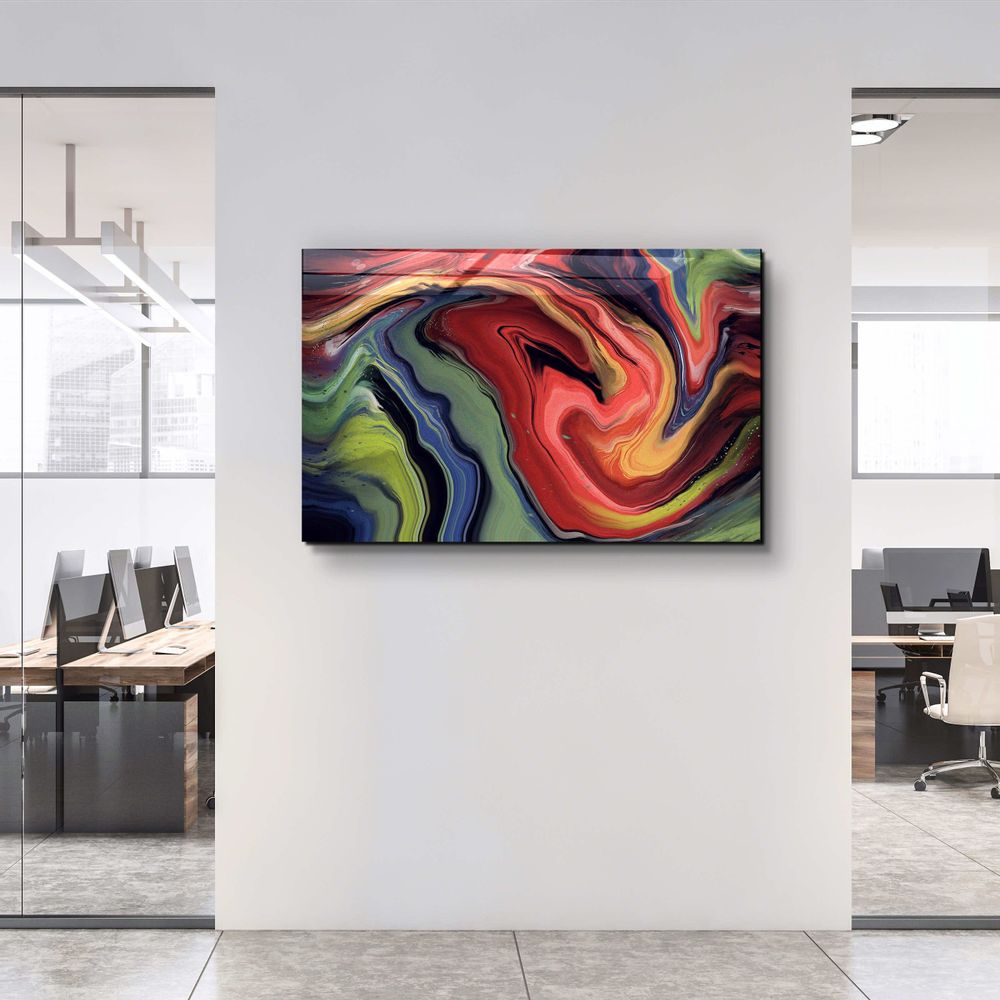 Other wall decoration - Marble Collection H19Glass Wall Art 110CMx70CM - ARTDESIGNA