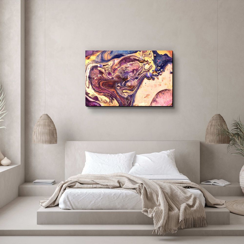 Other wall decoration - Marble Galaxy 3Glass Wall Art 110CMx70CM - ARTDESIGNA