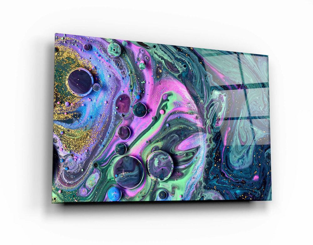 Other wall decoration - Marble Galaxy 2Glass Wall Art 110CMx70CM - ARTDESIGNA