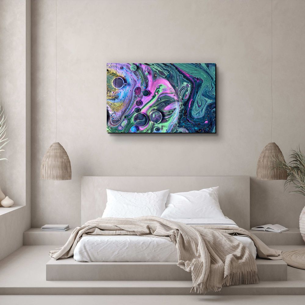 Other wall decoration - Marble Galaxy 2Glass Wall Art 110CMx70CM - ARTDESIGNA