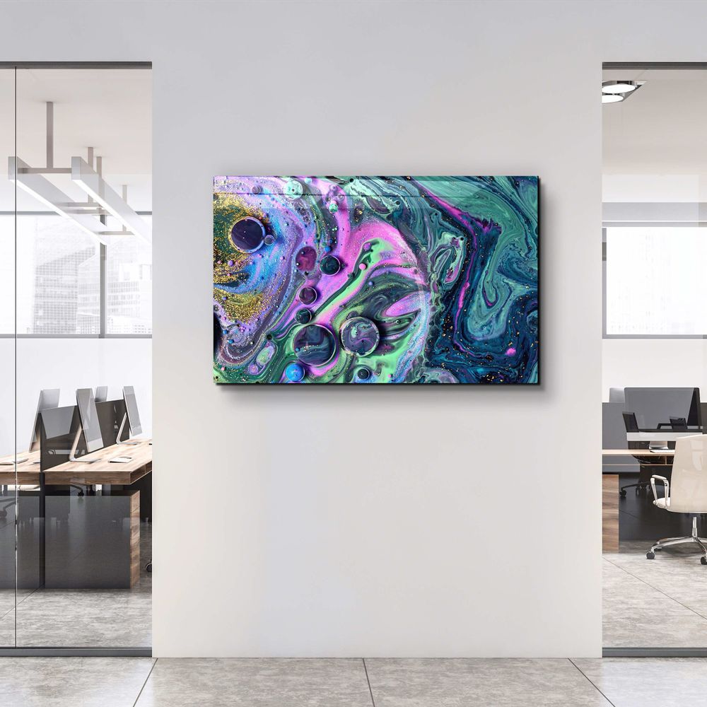 Other wall decoration - Marble Galaxy 2Glass Wall Art 110CMx70CM - ARTDESIGNA