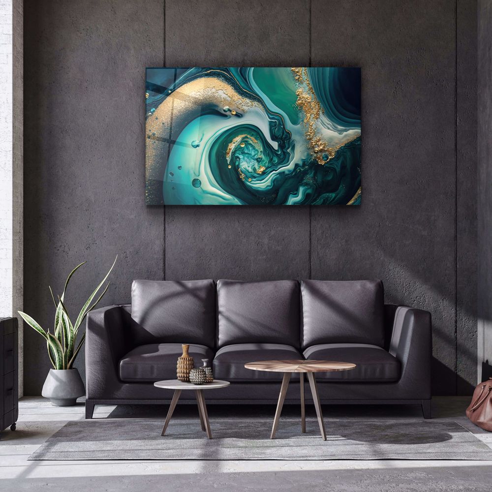 Other wall decoration - Marble Collection H23 - IslandGlass Wall Art  110CMx70CM - ARTDESIGNA
