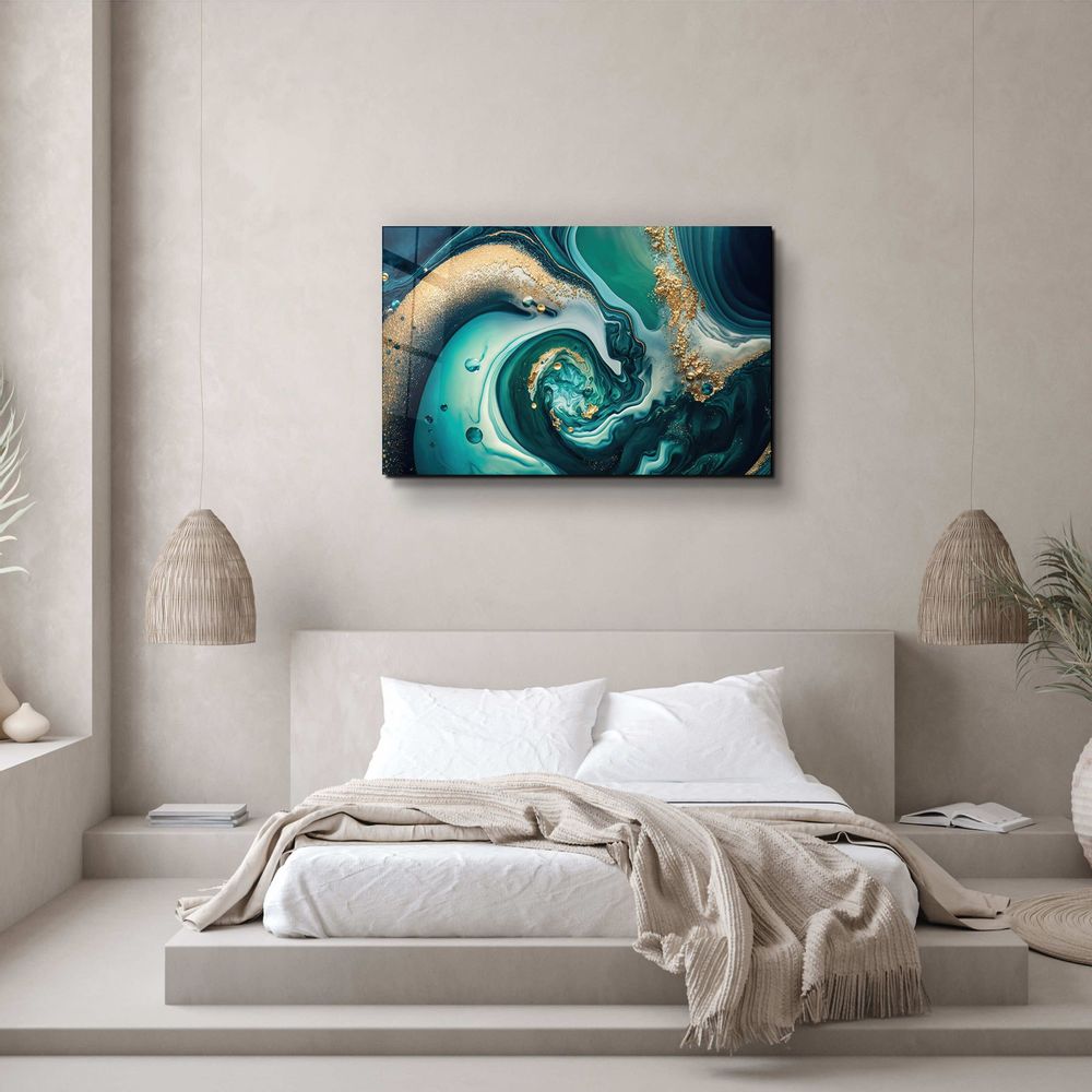Other wall decoration - Marble Collection H23 - IslandGlass Wall Art  110CMx70CM - ARTDESIGNA