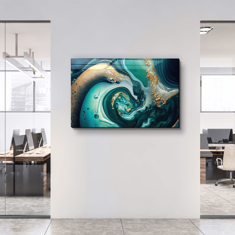 Other wall decoration - Marble Collection H23 - IslandGlass Wall Art  110CMx70CM - ARTDESIGNA
