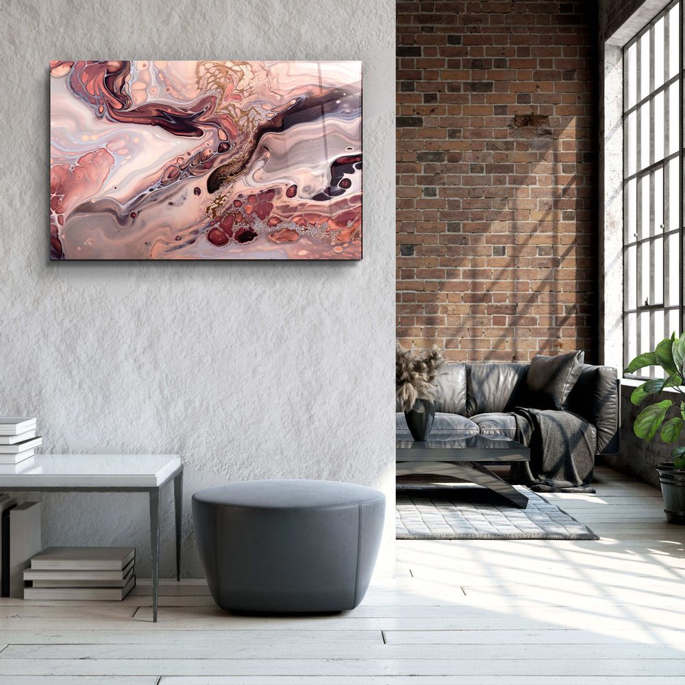 Autres décorations murales - Collection Marbre H25Décor mural en verre 110CMx70CM - ARTDESIGNA