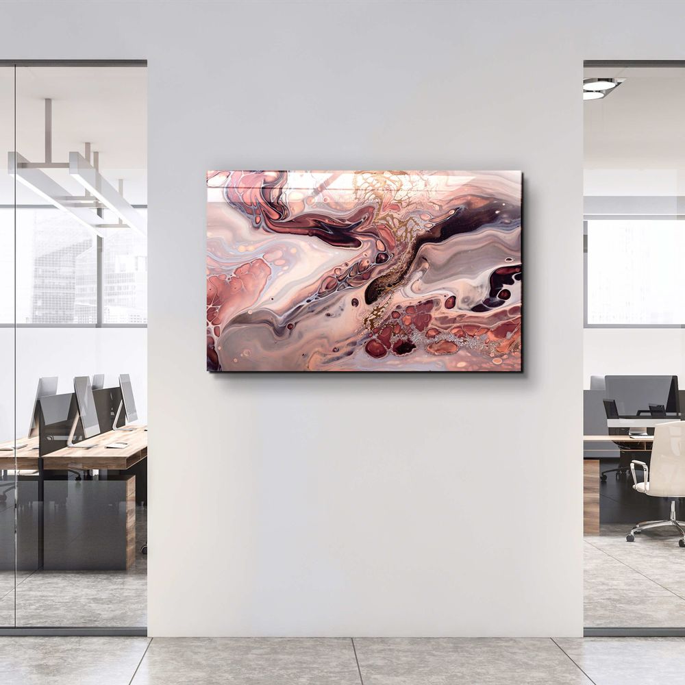 Autres décorations murales - Collection Marbre H25Décor mural en verre 110CMx70CM - ARTDESIGNA