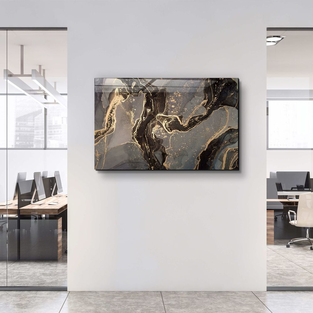 Other wall decoration - Marble Collection H27Glass Wall Art  110CMx70CM - ARTDESIGNA