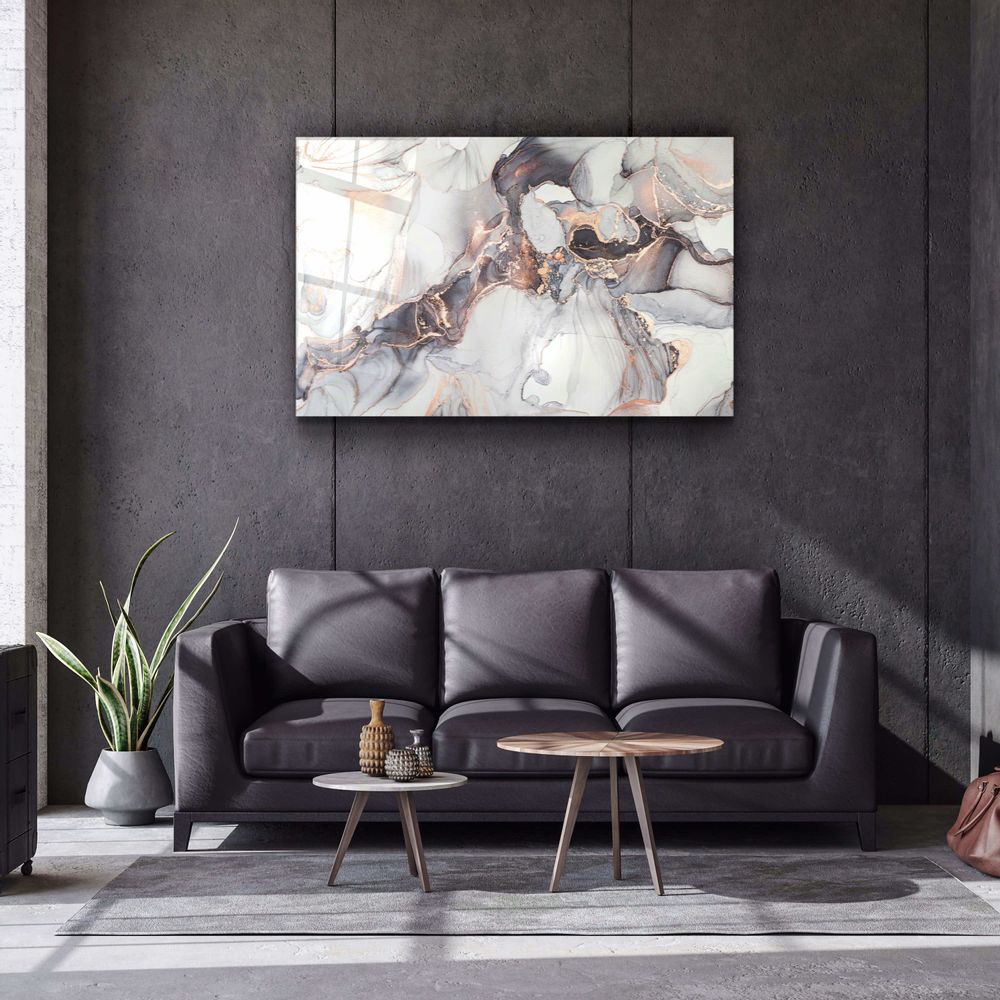 Other wall decoration - Marble Collection H28Glass Wall Art 110CMx70CM - ARTDESIGNA