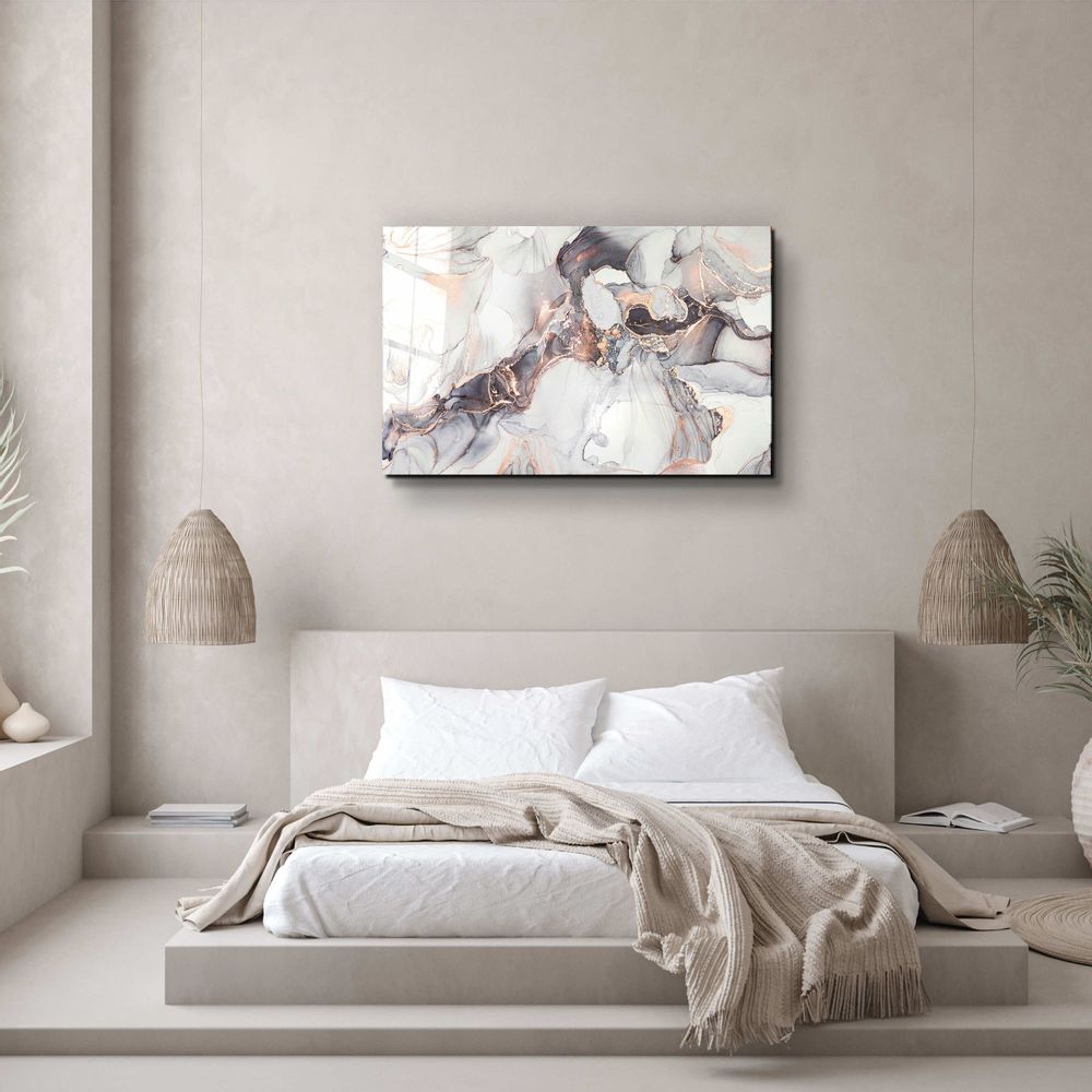Other wall decoration - Marble Collection H28Glass Wall Art 110CMx70CM - ARTDESIGNA