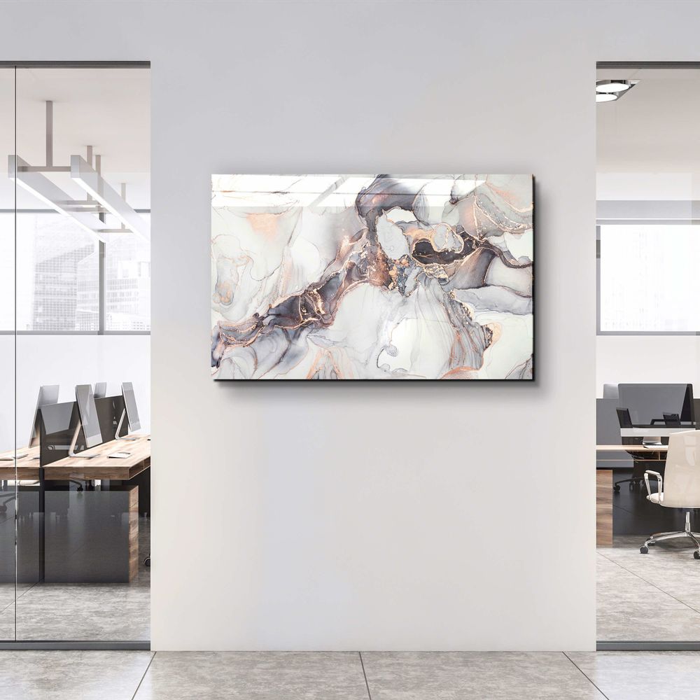 Other wall decoration - Marble Collection H28Glass Wall Art 110CMx70CM - ARTDESIGNA