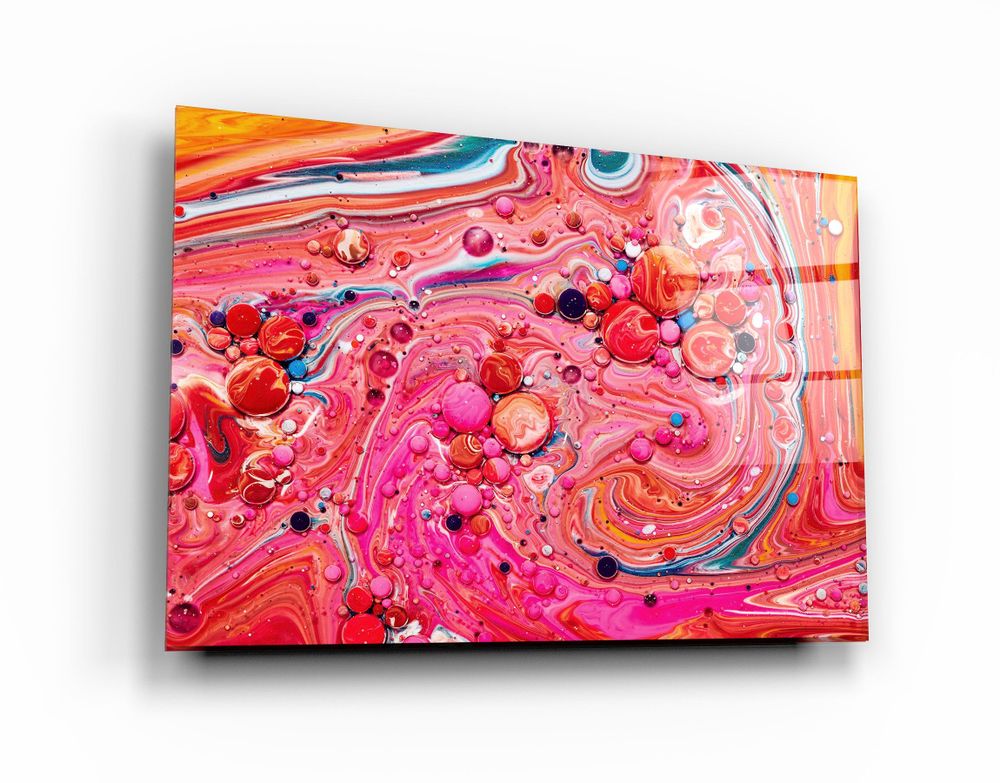 Autres décorations murales - Art mural en verre Marbre Galaxy 5 110CMx70CM - ARTDESIGNA