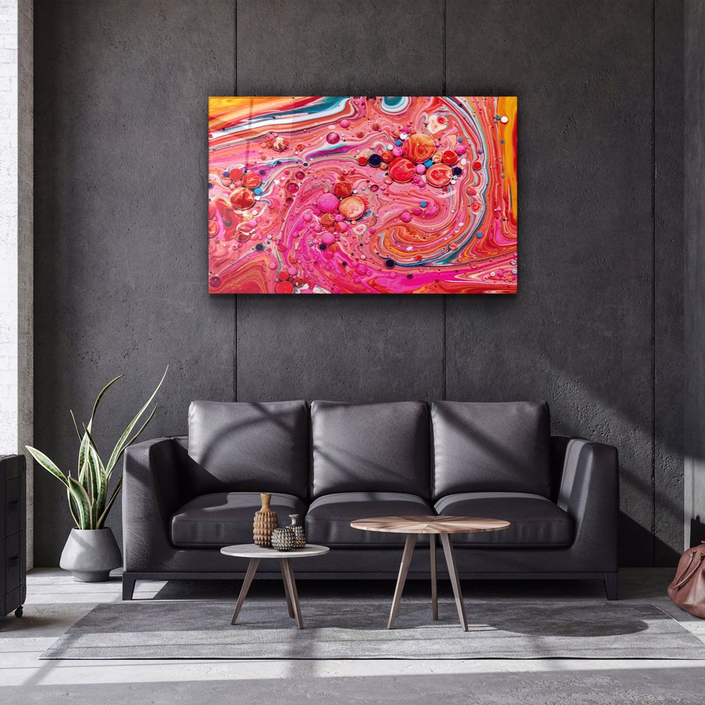 Autres décorations murales - Art mural en verre Marbre Galaxy 5 110CMx70CM - ARTDESIGNA