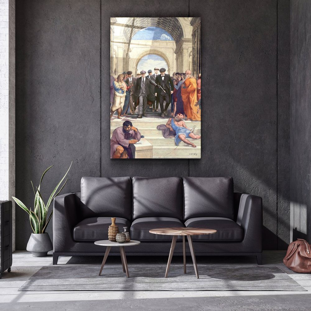 Autres décorations murales - Shelby Attitude Athens Designers Collection Décoration murale en verre 110CMx70CM - ARTDESIGNA