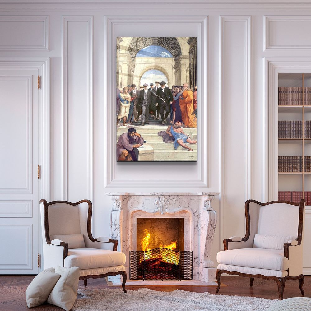 Autres décorations murales - Shelby Attitude Athens Designers Collection Décoration murale en verre 110CMx70CM - ARTDESIGNA