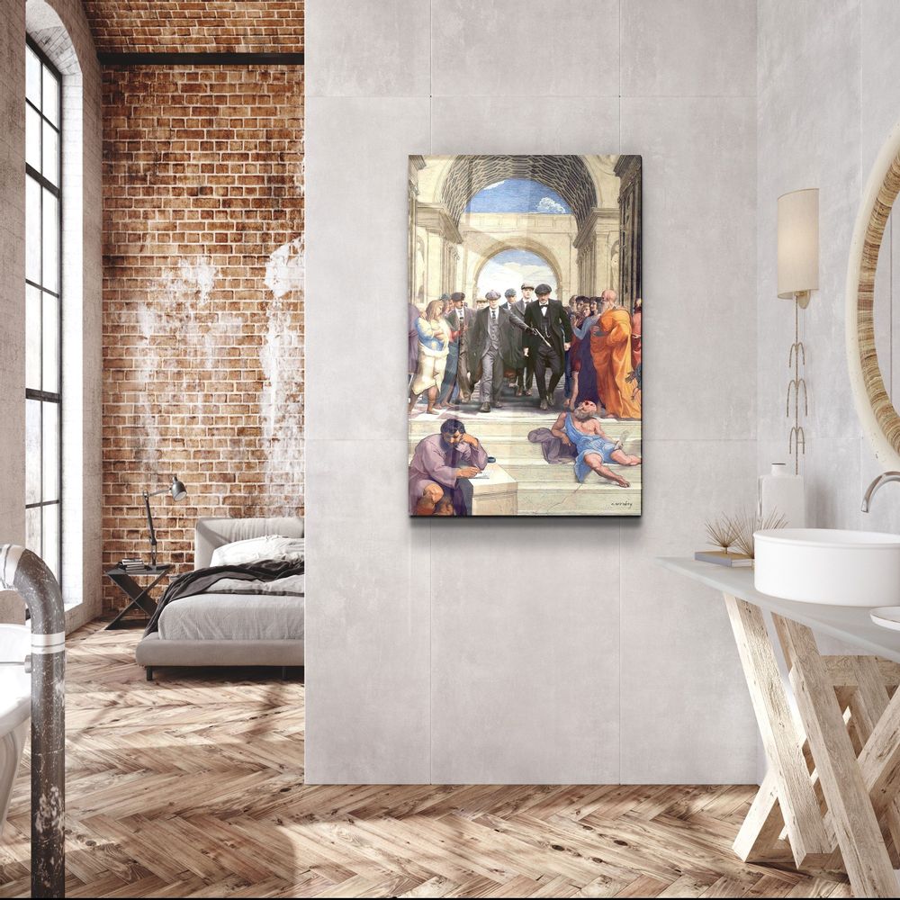 Autres décorations murales - Shelby Attitude Athens Designers Collection Décoration murale en verre 110CMx70CM - ARTDESIGNA