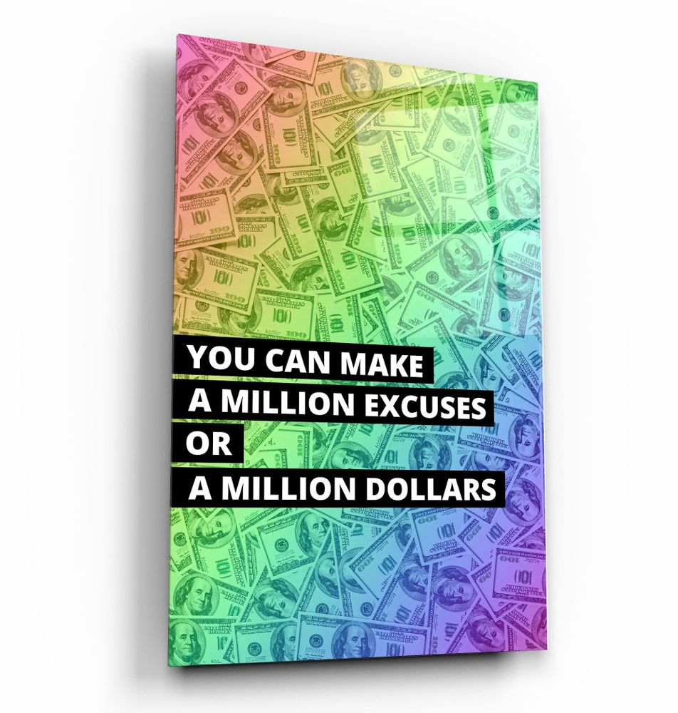 Other wall decoration - Million DollarsDesigners Collection Glass Wall Art 110CMx70CM - ARTDESIGNA