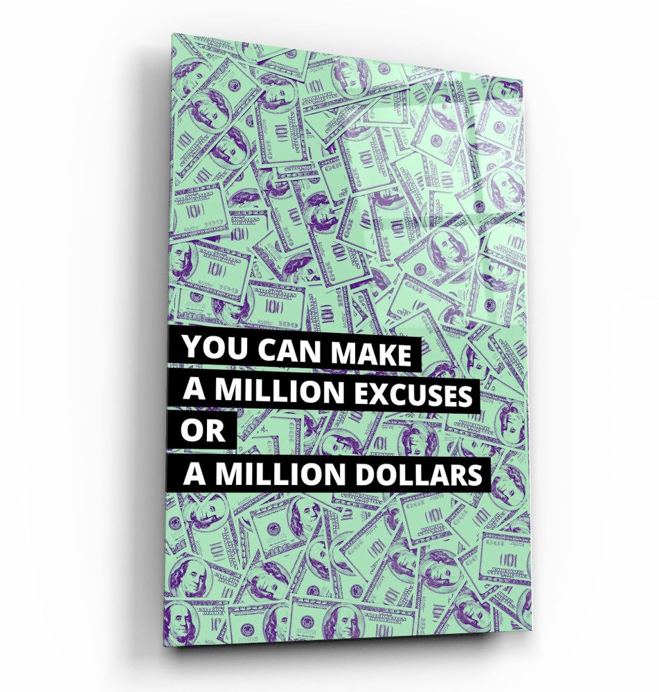 Other wall decoration - Million DollarsDesigners Collection Glass Wall Art 110CMx70CM - ARTDESIGNA
