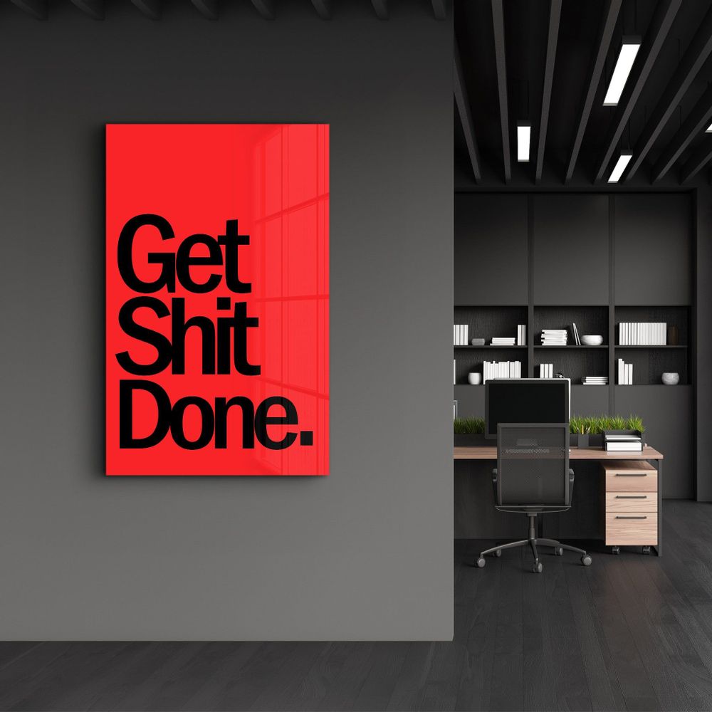 Other wall decoration - Get X Done | Designers Collection Glass Wall Art  110CMx70CM - ARTDESIGNA