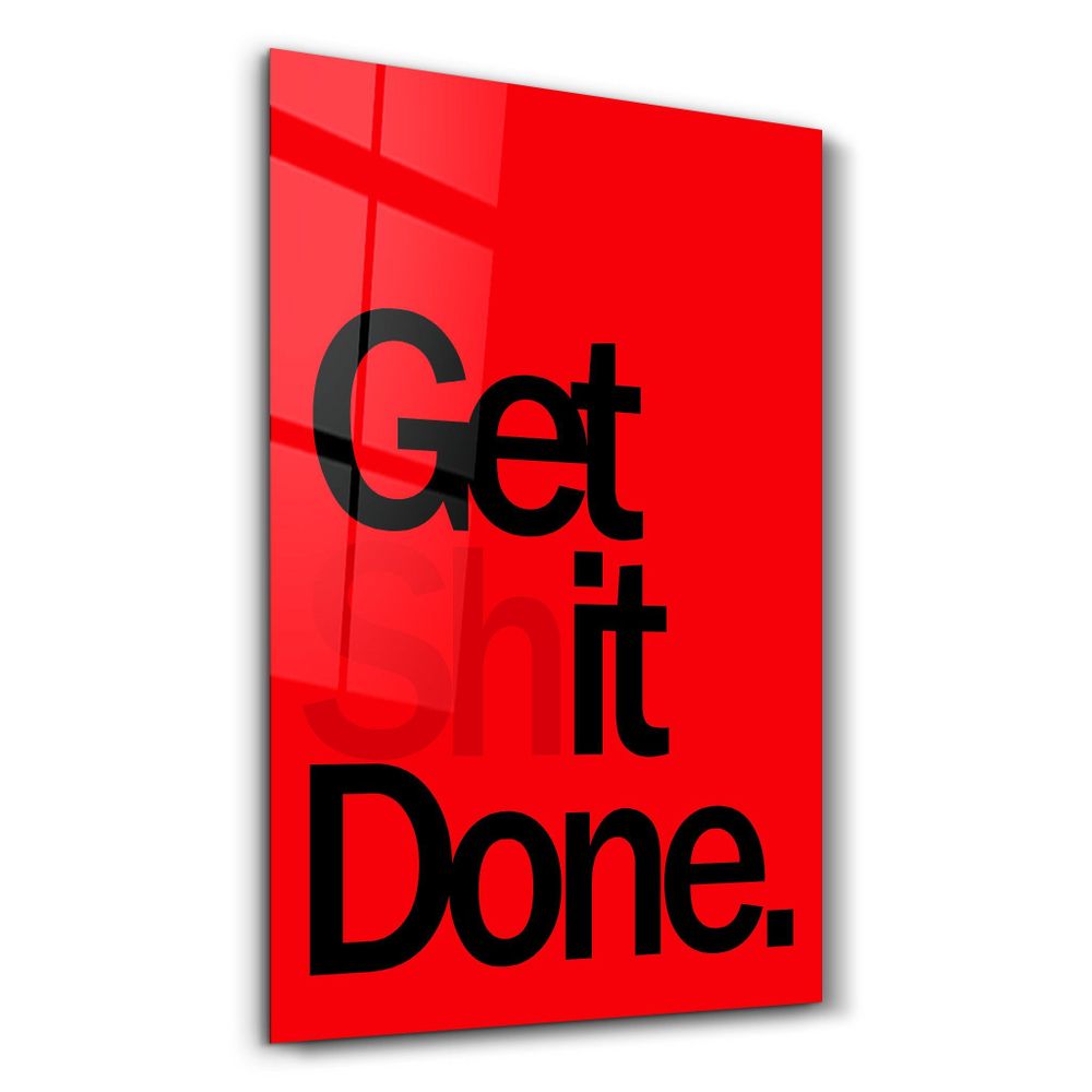 Other wall decoration - Get X Done | Designers Collection Glass Wall Art 110CMx70CM - ARTDESIGNA