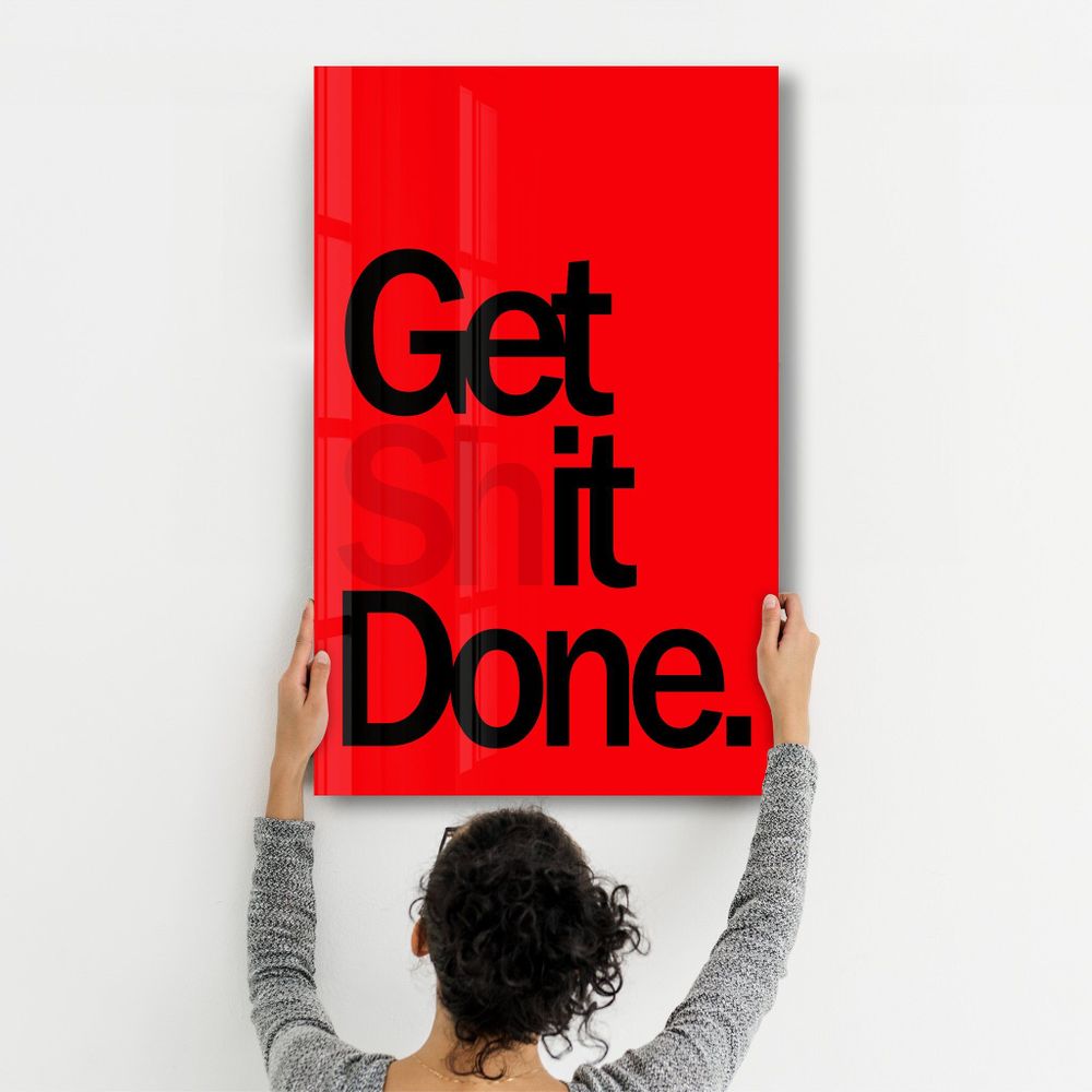 Other wall decoration - Get X Done | Designers Collection Glass Wall Art 110CMx70CM - ARTDESIGNA