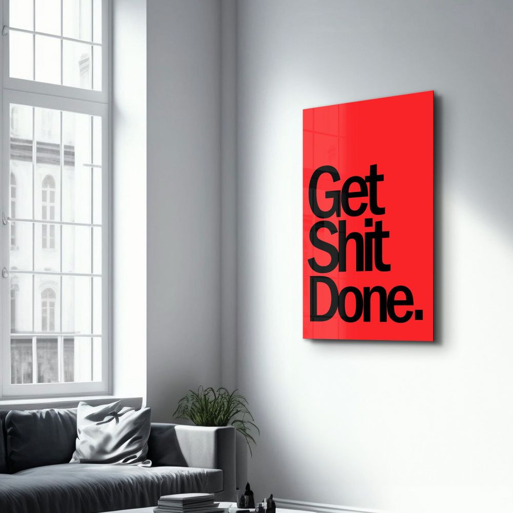 Other wall decoration - Get X Done | Designers Collection Glass Wall Art 110CMx70CM - ARTDESIGNA