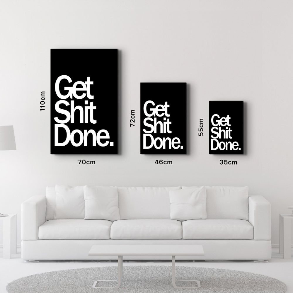 Autres décorations murales - Obtenez X Done Noir | Art mural en verre de la collection Designers 110CMx70CM - ARTDESIGNA