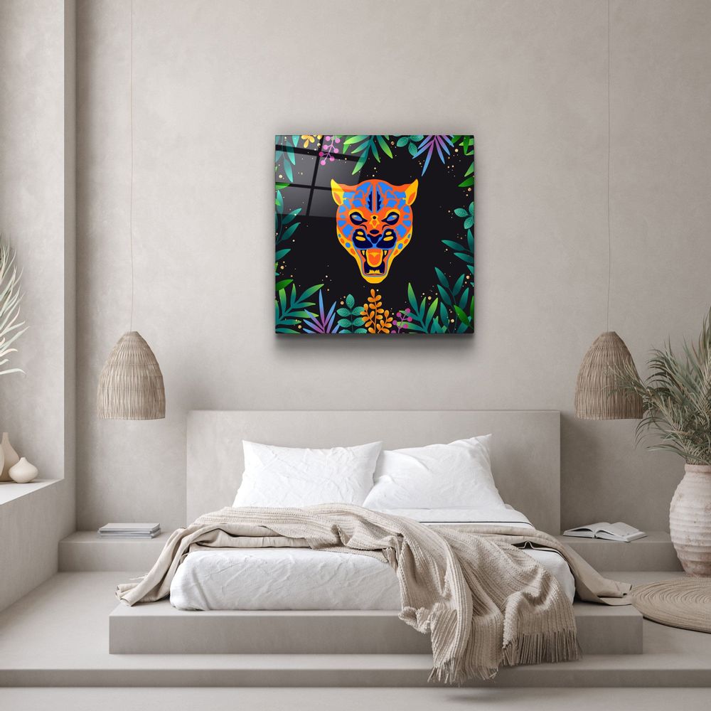 Other wall decoration - Animal Republic-PumaDesigners Collection Glass Wall Art 80CMX80CM - ARTDESIGNA