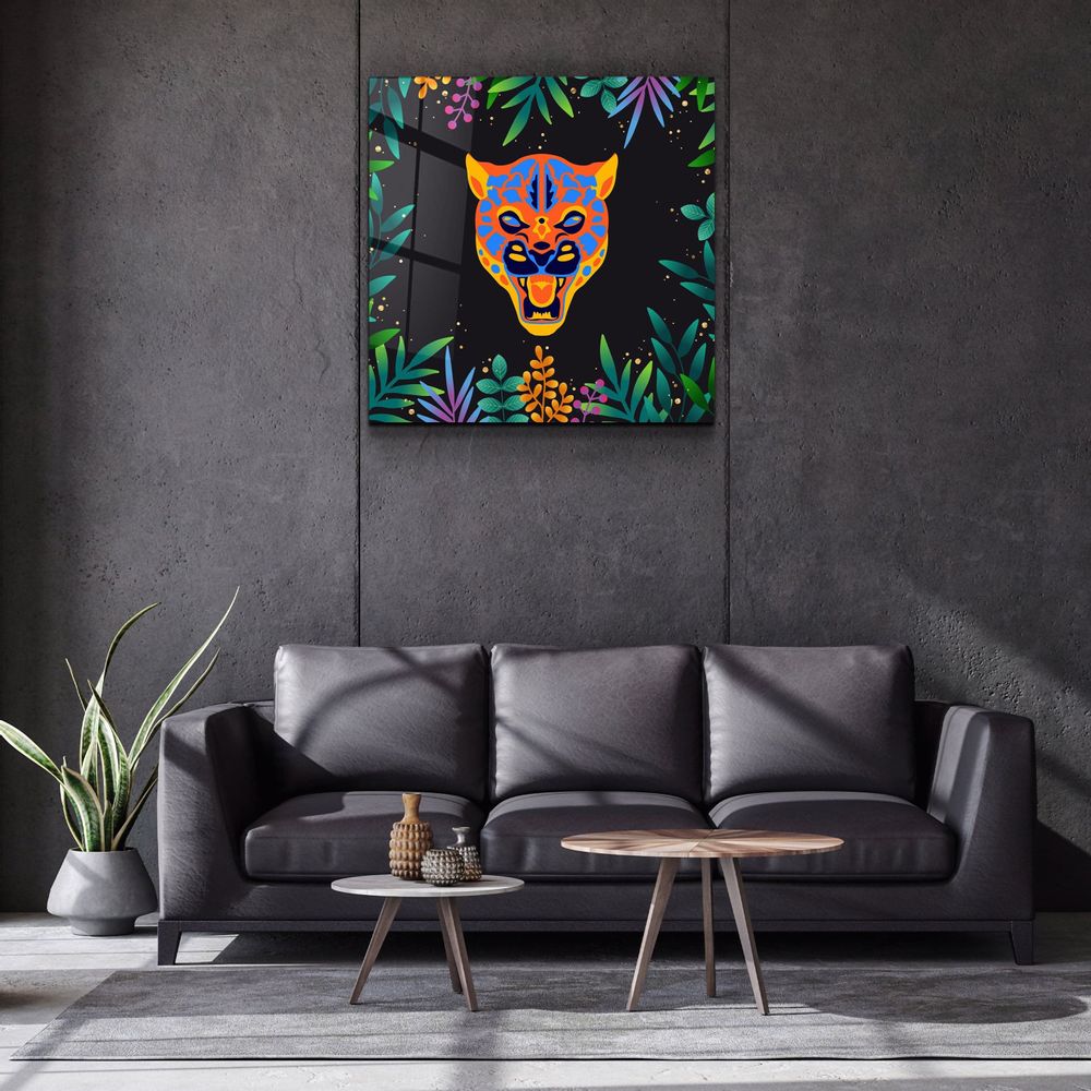 Other wall decoration - Animal Republic-PumaDesigners Collection Glass Wall Art 80CMX80CM - ARTDESIGNA