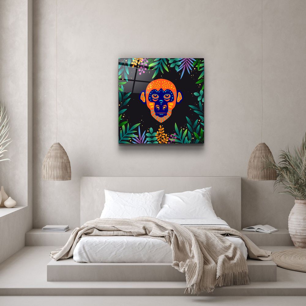 Other wall decoration - Animal Republic-MonkeyDesigners Collection Glass Wall Art 80CMX80CM - ARTDESIGNA