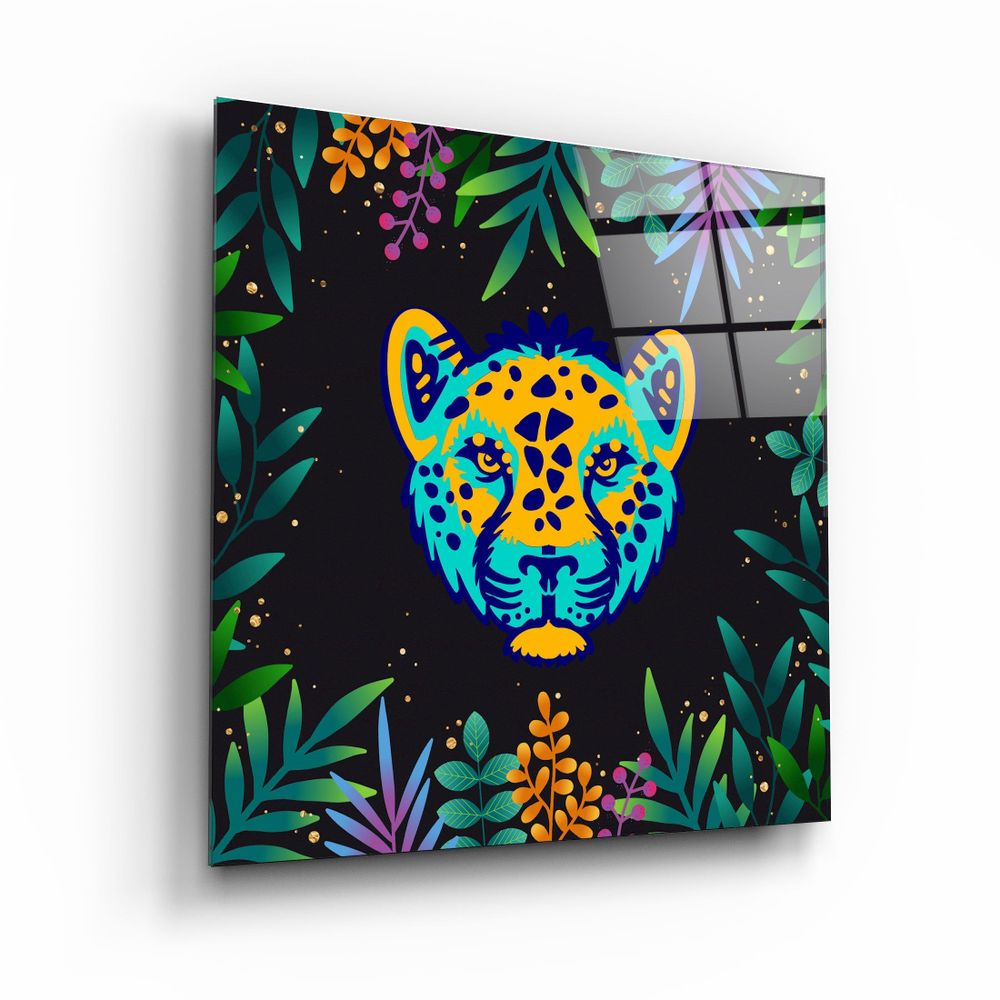 Other wall decoration - Animal Republic-CheetahDesigners Collection Glass Wall Art 80CMX80CM - ARTDESIGNA