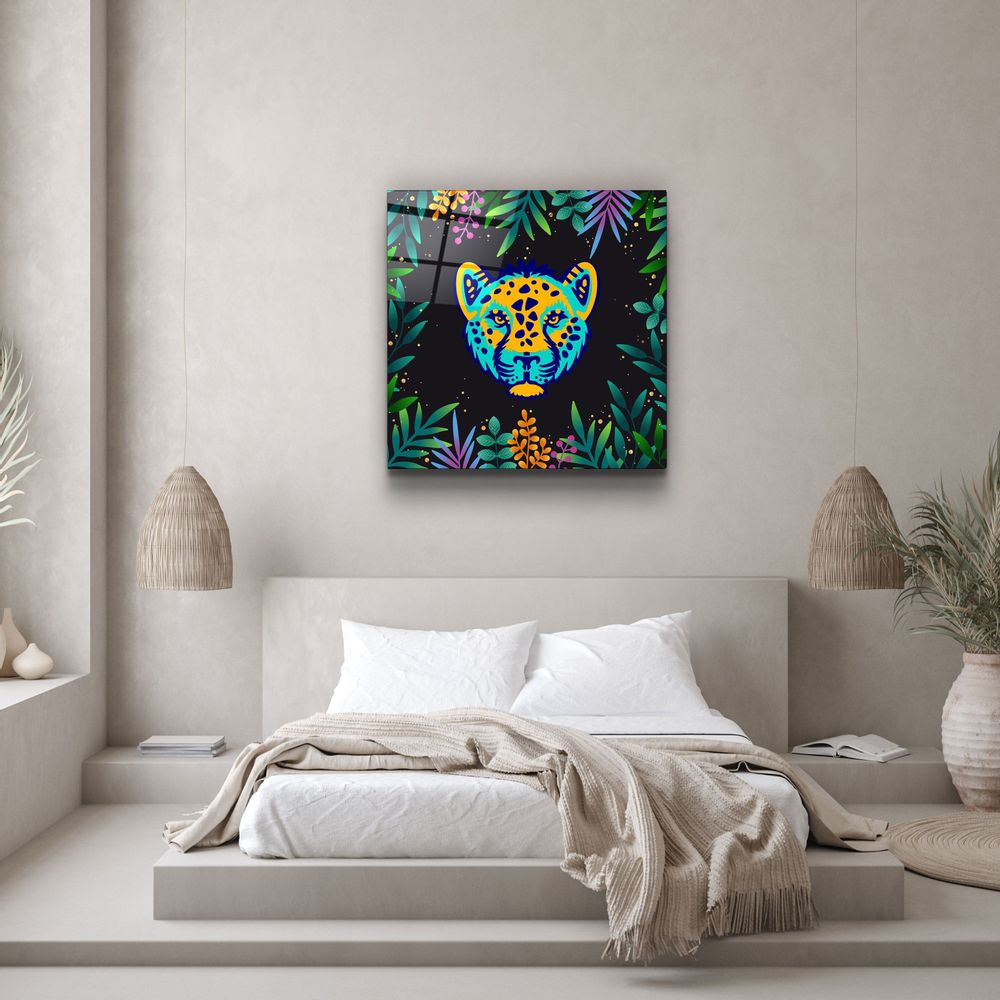 Other wall decoration - Animal Republic-CheetahDesigners Collection Glass Wall Art 80CMX80CM - ARTDESIGNA