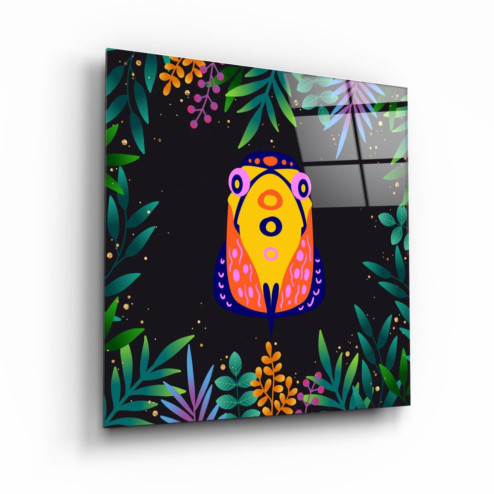 Autres décorations murales - Animal Republic-ToucanDesigners Collection Décoration murale en verre 80CMX80CM - ARTDESIGNA