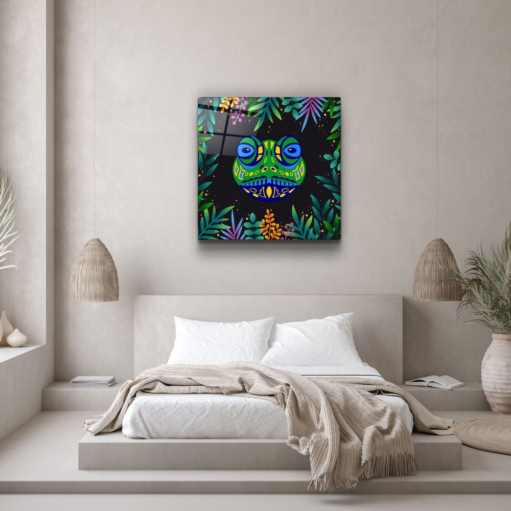 Autres décorations murales - Animal Republic Collection de créateurs de grenouilles en verre 80CMX80CM - ARTDESIGNA