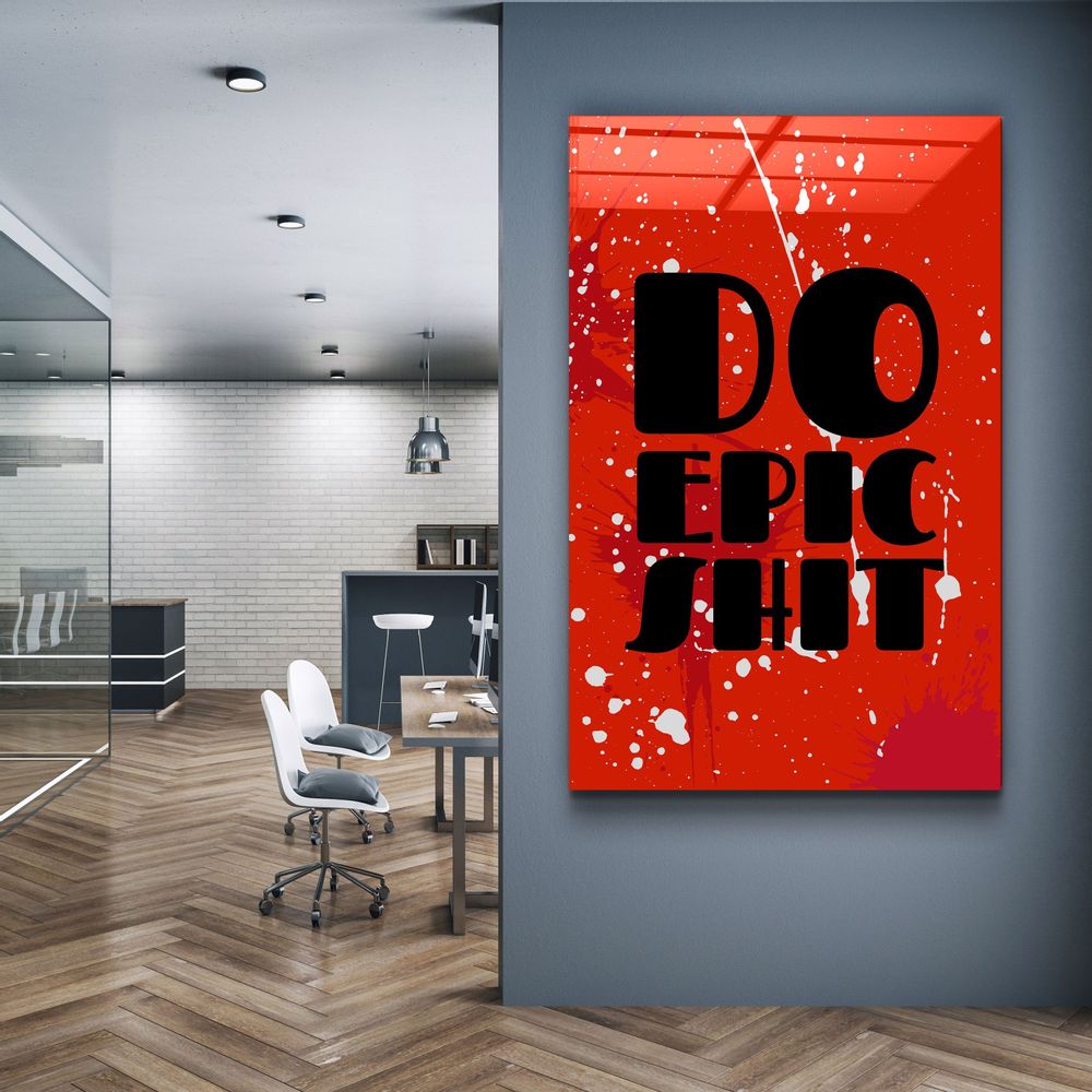 Autres décorations murales - Art mural en verre de la collection Do Epic Designer 110CMx70CM - ARTDESIGNA
