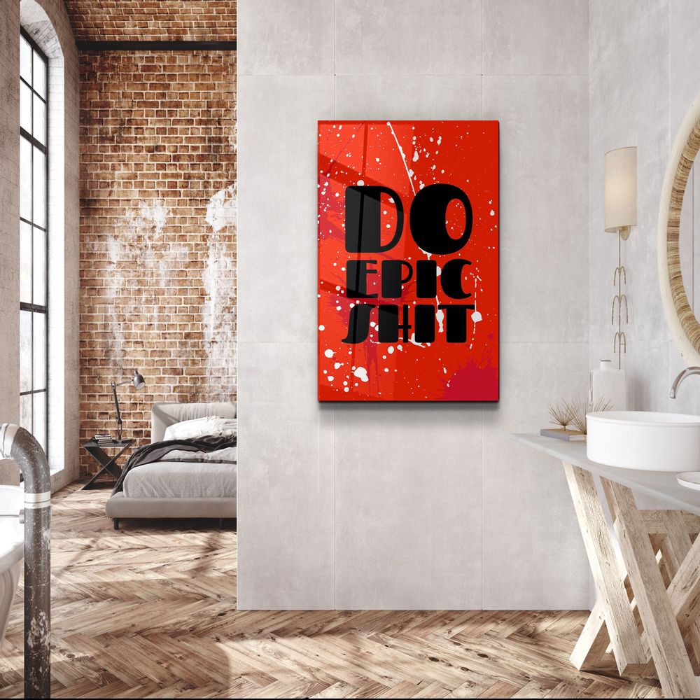 Autres décorations murales - Art mural en verre de la collection Do Epic Designer 110CMx70CM - ARTDESIGNA