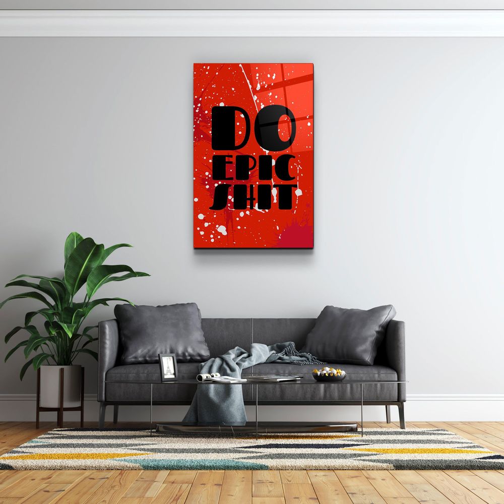 Autres décorations murales - Art mural en verre de la collection Do Epic Designer 110CMx70CM - ARTDESIGNA