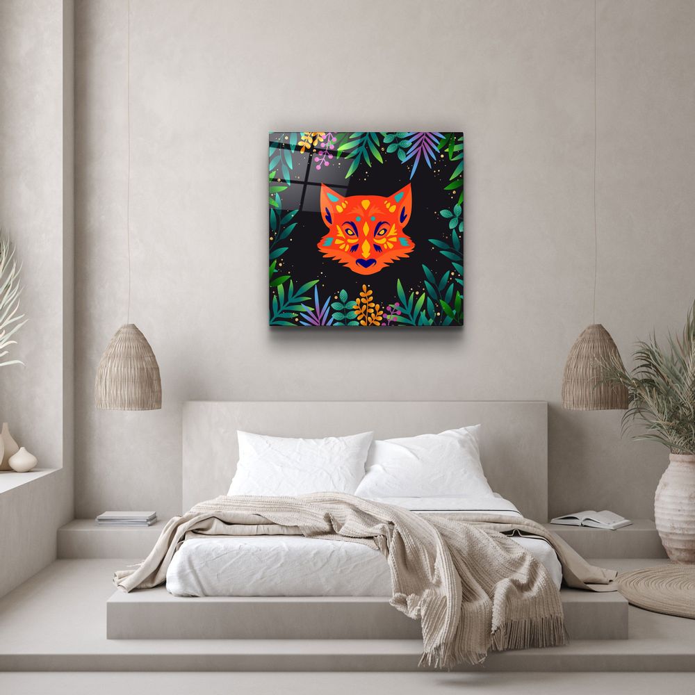 Other wall decoration - Animal Republic-FoxDesigners Collection Glass Wall Art 80CMX80CM - ARTDESIGNA