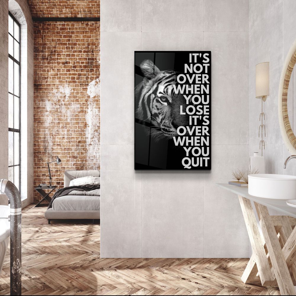 Autres décorations murales - Ce n'est pas fini, collection de designers, art mural en verre 110CMx70CM - ARTDESIGNA