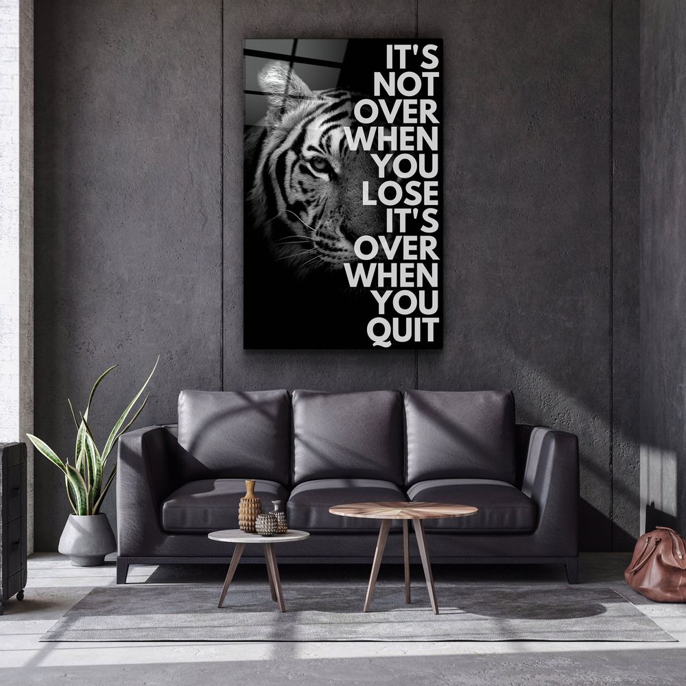Autres décorations murales - Ce n'est pas fini, collection de designers, art mural en verre 110CMx70CM - ARTDESIGNA