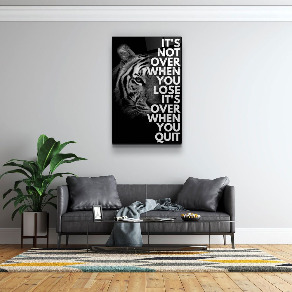Autres décorations murales - Ce n'est pas fini, collection de designers, art mural en verre 110CMx70CM - ARTDESIGNA