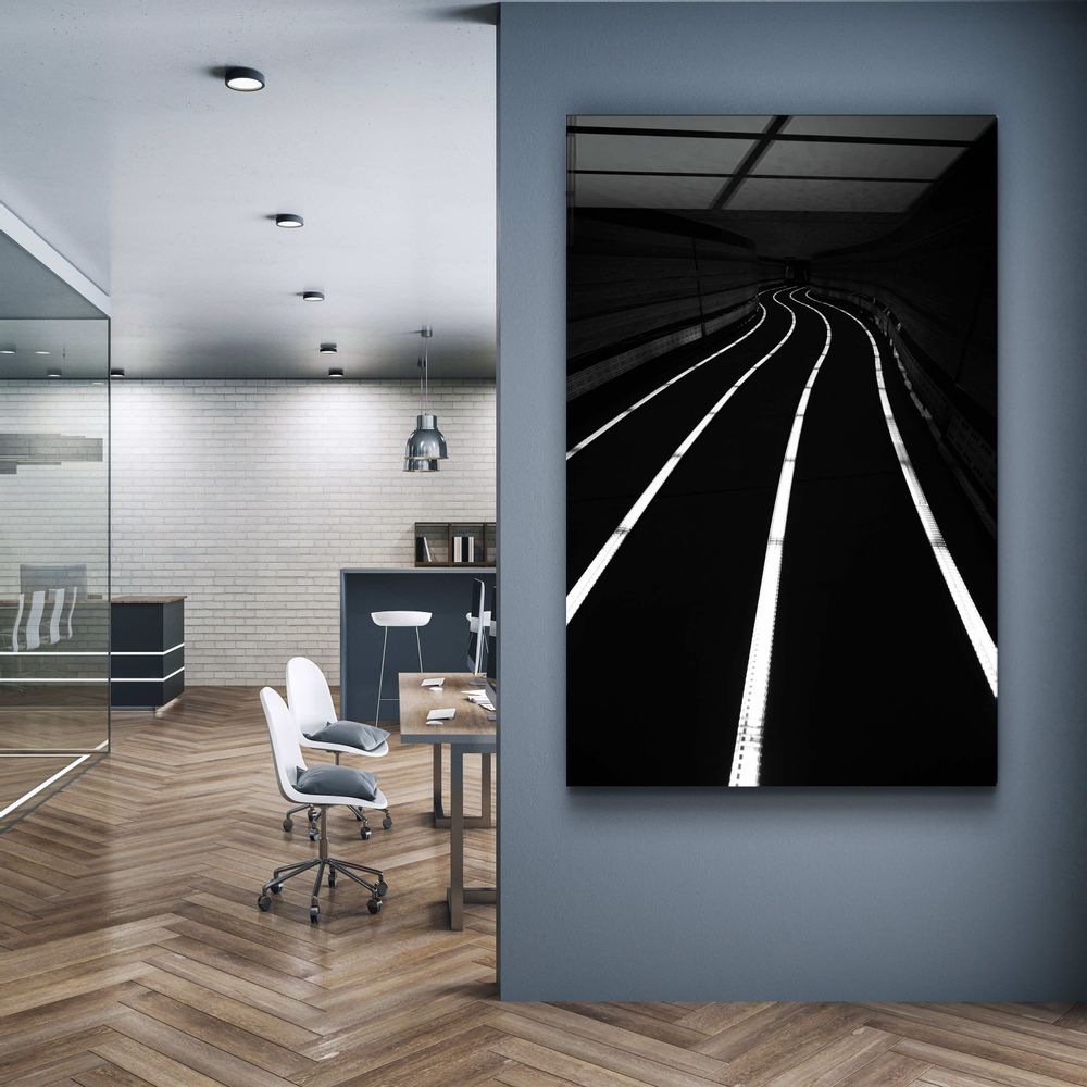 Other wall decoration - Road at NightDesigners Collection Glass Wall Art 110CMx70CM - ARTDESIGNA