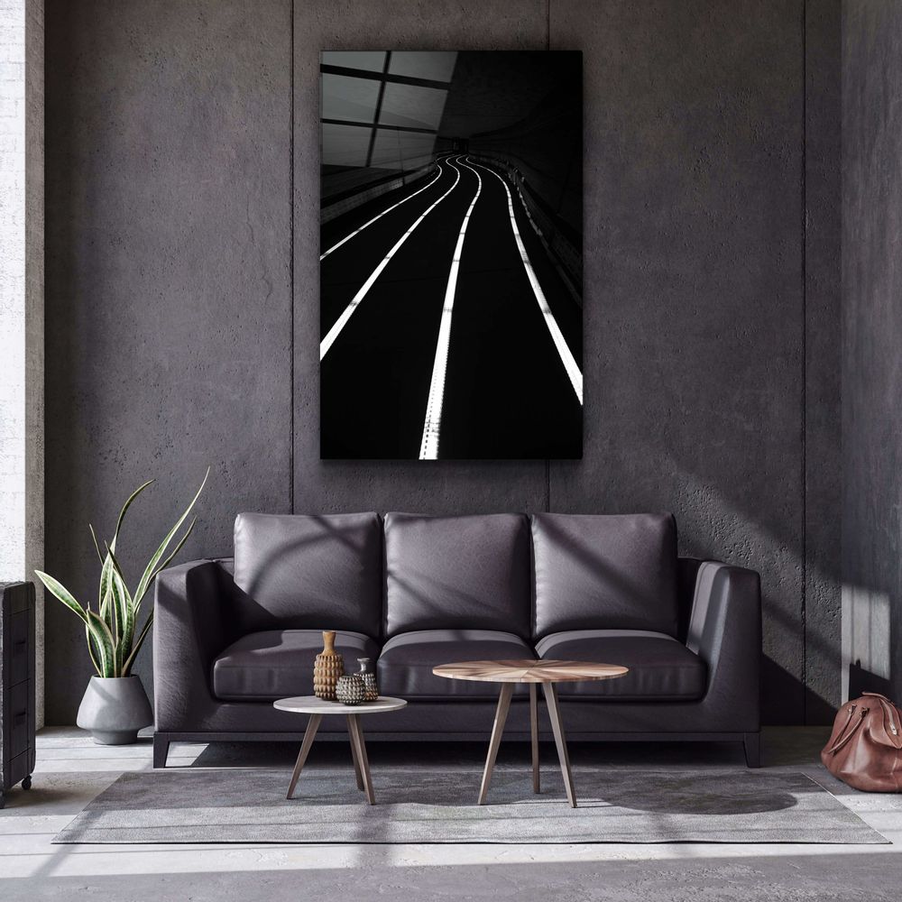 Other wall decoration - Road at NightDesigners Collection Glass Wall Art 110CMx70CM - ARTDESIGNA