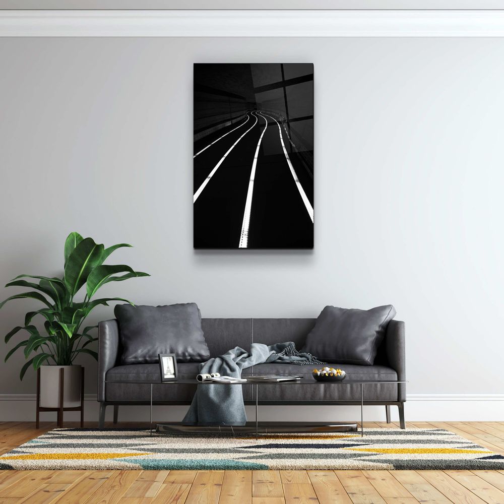 Other wall decoration - Road at NightDesigners Collection Glass Wall Art 110CMx70CM - ARTDESIGNA